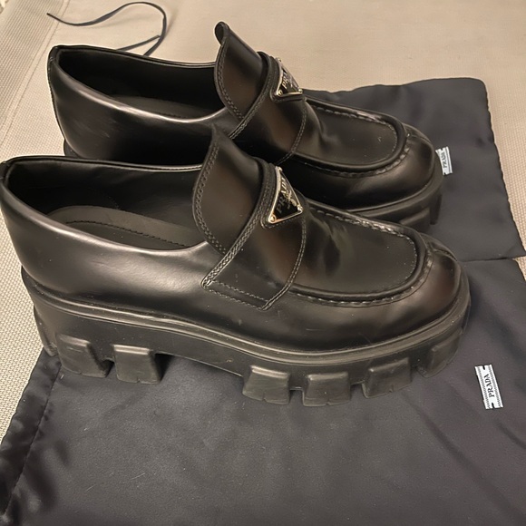 Prada Monolith Loafers - Picture 2 of 5